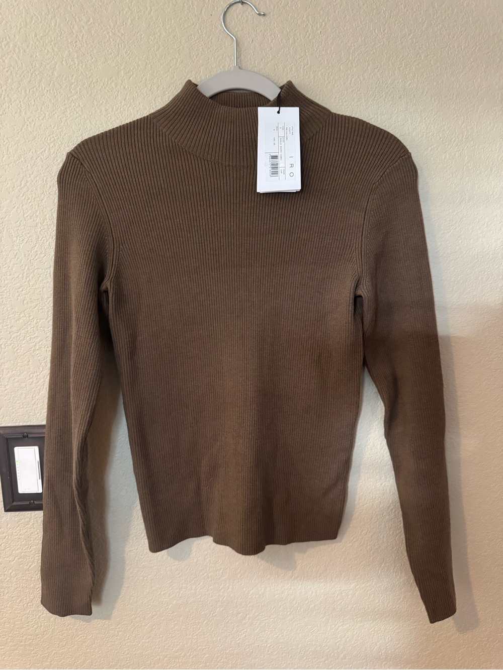 IRO Paris Aludra Ribbed Mock Neck Sweater